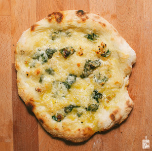 spinach garlic lemon pizza | Sitno Seckano