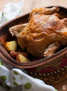 Clay pot roasted chicken and vegetables | Sitno seckano