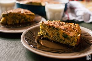 Spinach cornbread | Sitno seckano