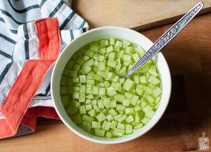 Summer cucumber salad | Sitno seckano
