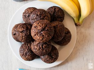 Moist chocolate banana muffins | Sitno seckano